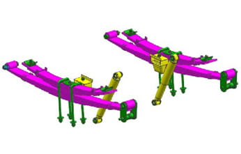 加强型前后板簧